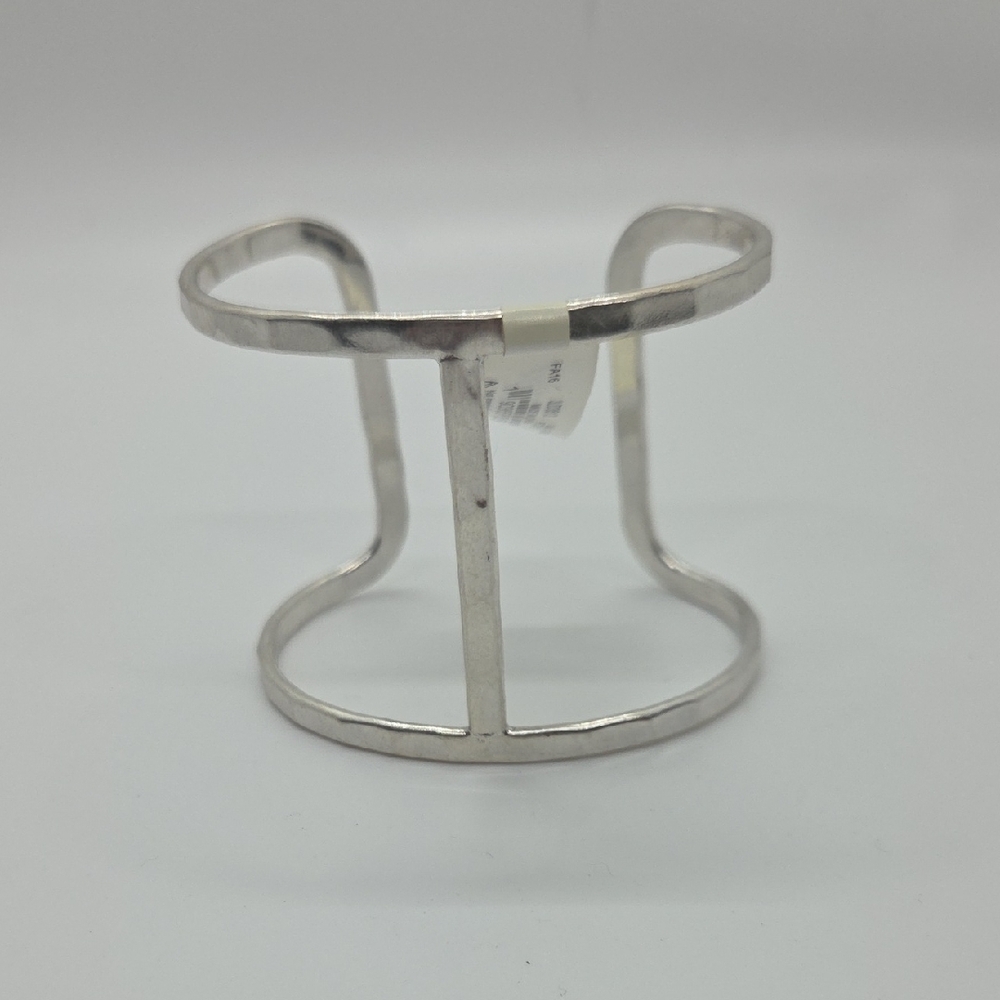 Lucky Brand Silver Tone Open Cuff Bracelet